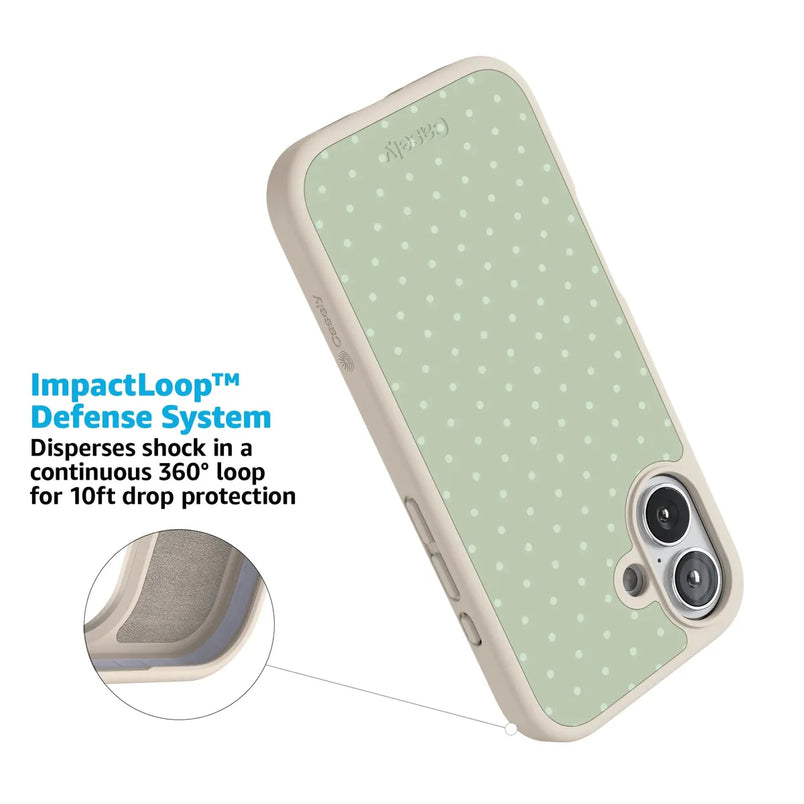 On the Dot | Green Polka Dot Case