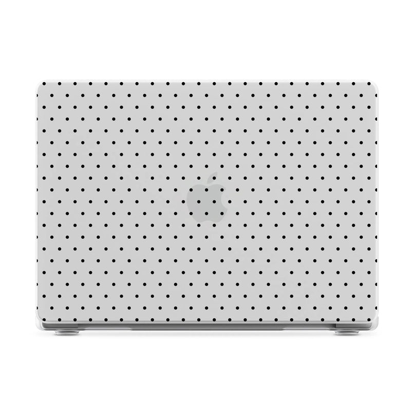 On the Dot | Black Polka Dot Laptop Shell - 16" MacBook Pro