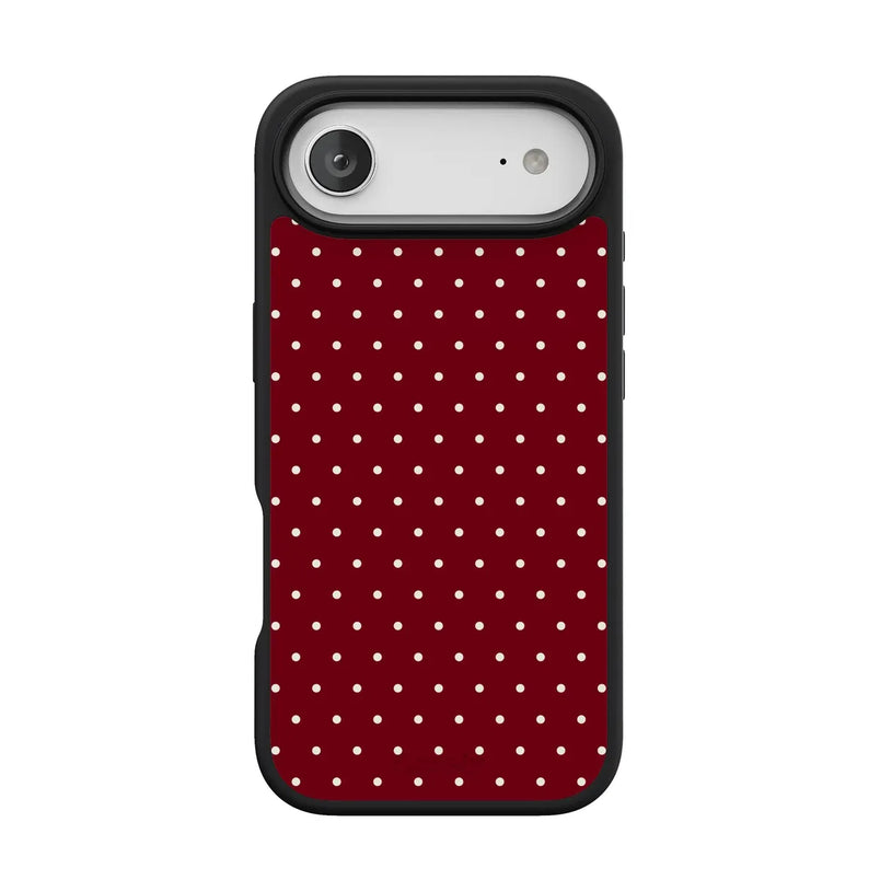 On the Dot | Maroon Polka Dot Case