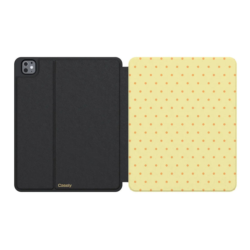 On the Dot | Yellow Polka Dot iPad Case