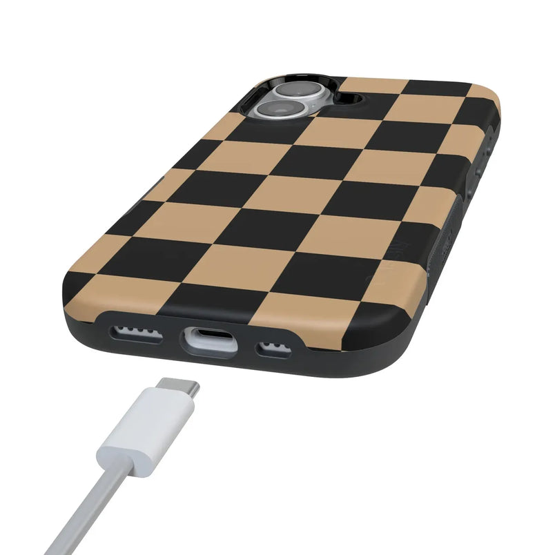Fit Check | Black & Brown Checkerboard Case