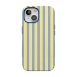 Coastline Stripes | Blue & Yellow Case - iPhone 15