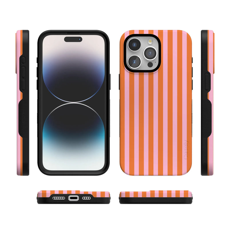 Perfect Stripes | Orange & Pink Stripes Case