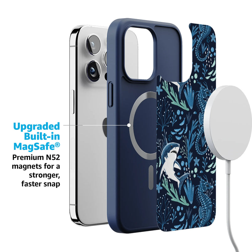 Midnight Reef | Shark Print Case