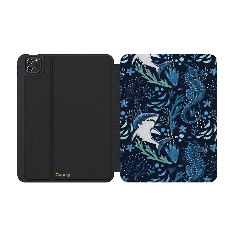 Midnight Reef | Shark Print iPad Case
