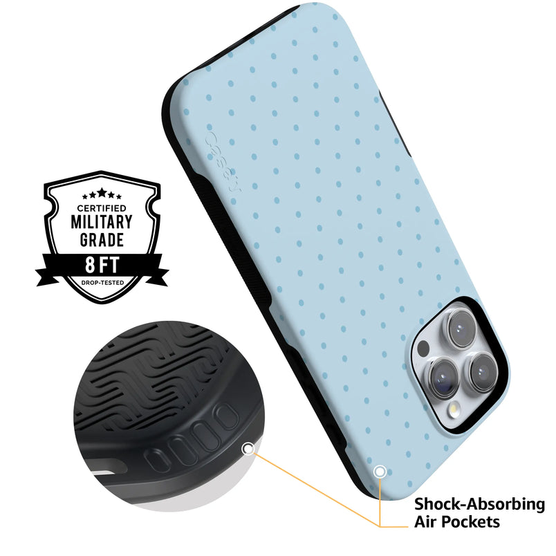 On the Dot | Blue Monochrome Polka Dot Case