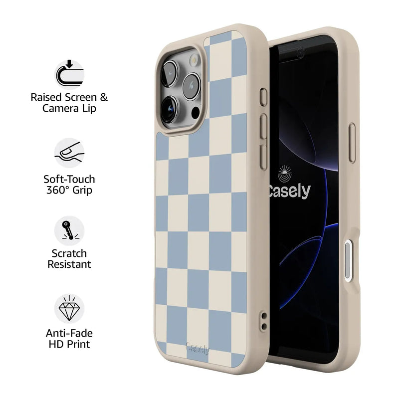 Fit Check | Light Blue Checkerboard Case