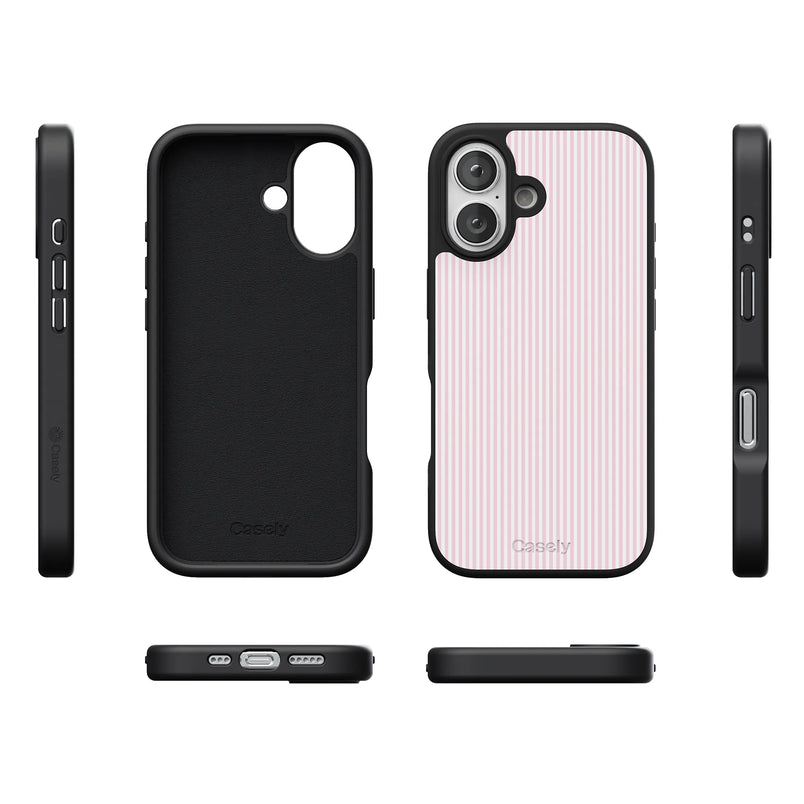 Stripes and the City | Light Pink Pinstripe Case