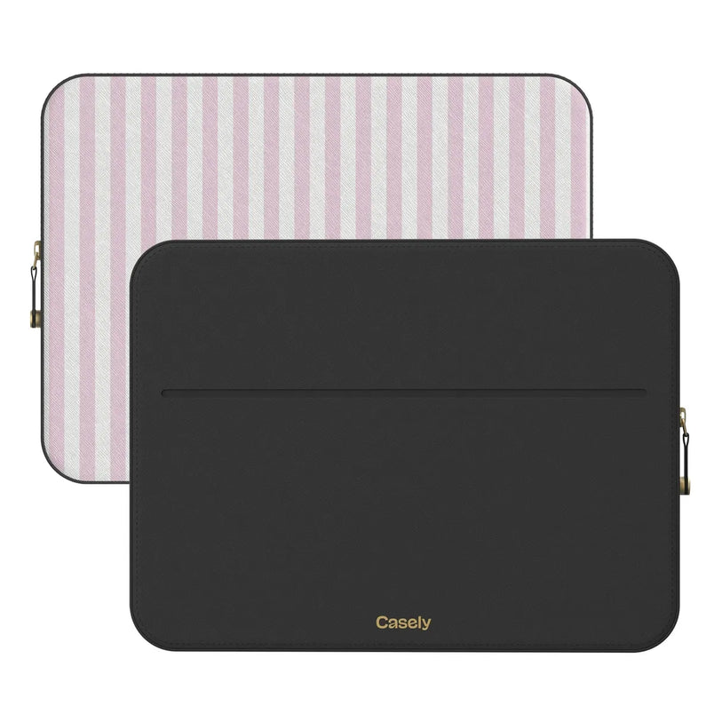 Pink Stripes | Sunday Best Laptop Case