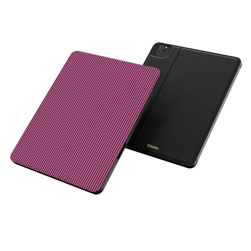 Stripes and the City | Pink & Purple Pinstripe iPad Case