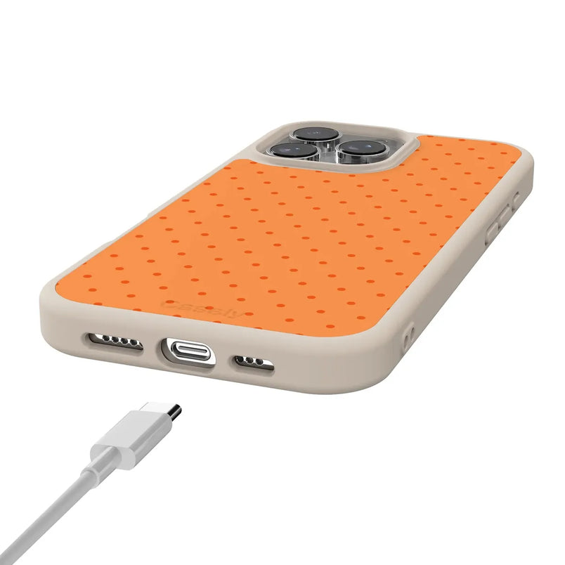On the Dot | Orange Polka Dot Case