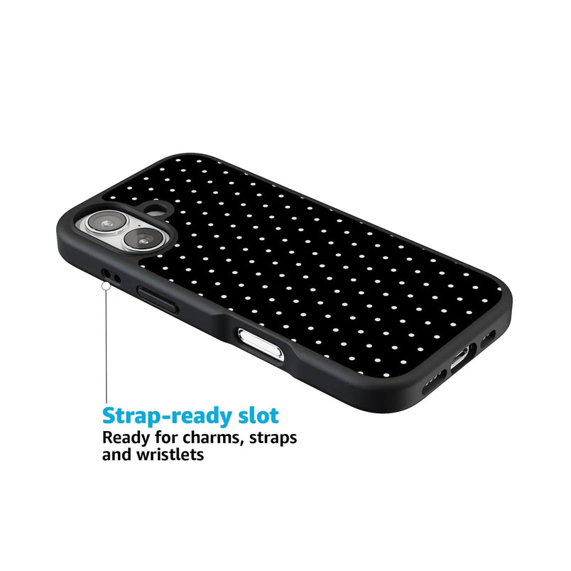 On the Dot | Black Polka Dot Case