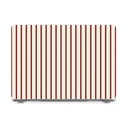 Merlot Stripes | Tiny Lines Laptop Shell