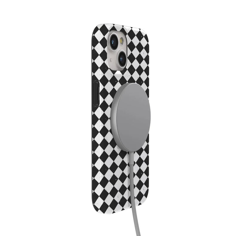 Salem's Hex | Black & White Checkered Case