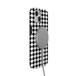 Salem's Hex | Black & White Checkered Case