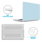 On the Dot | Blue Monochrome Polka Dot Laptop Shell