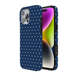 On the Dot | Navy Polka Dot Case