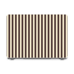 S'more Stripes | Brown Striped Laptop Shell - 16