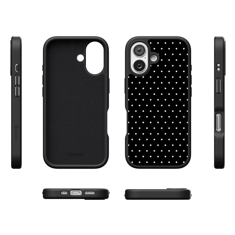 On the Dot | Black Polka Dot Case