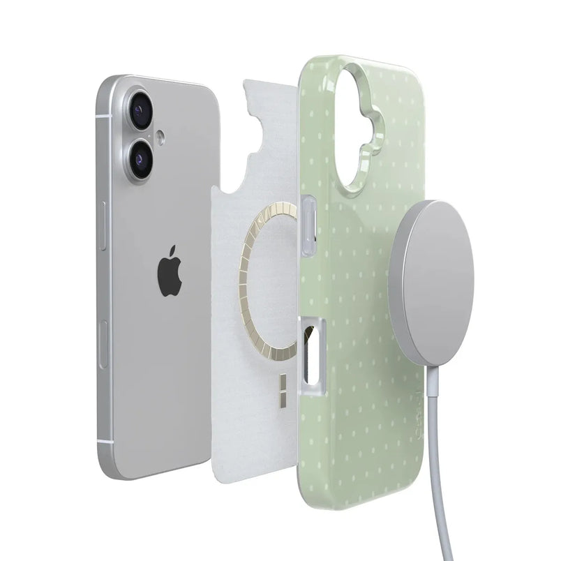 On the Dot | Green Polka Dot Case