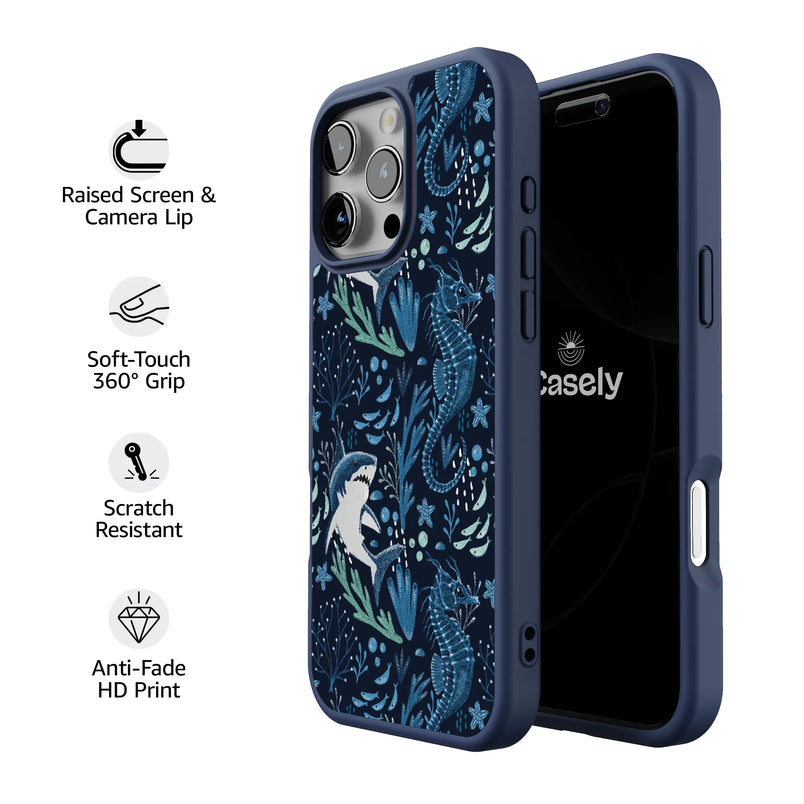 Midnight Reef | Shark Print Case