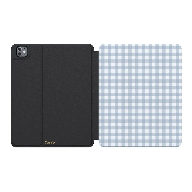 Pastel Picnic | Blue Gingham iPad Case