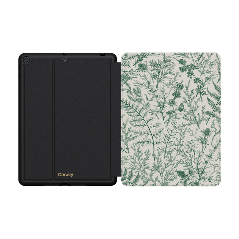 Sage Garden | Green Floral iPad Case