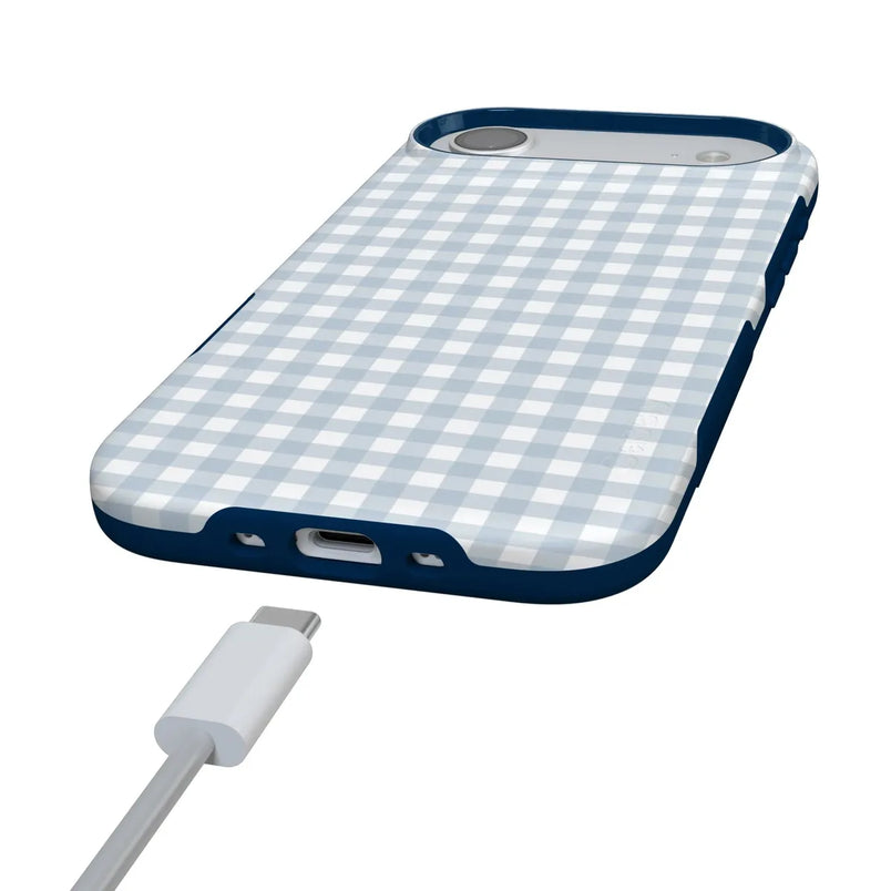 Pastel Picnic | Blue Gingham Case