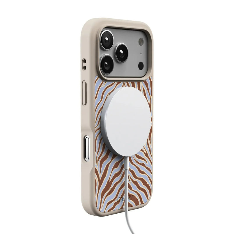 Untamed | Brown & Blue Zebra Case