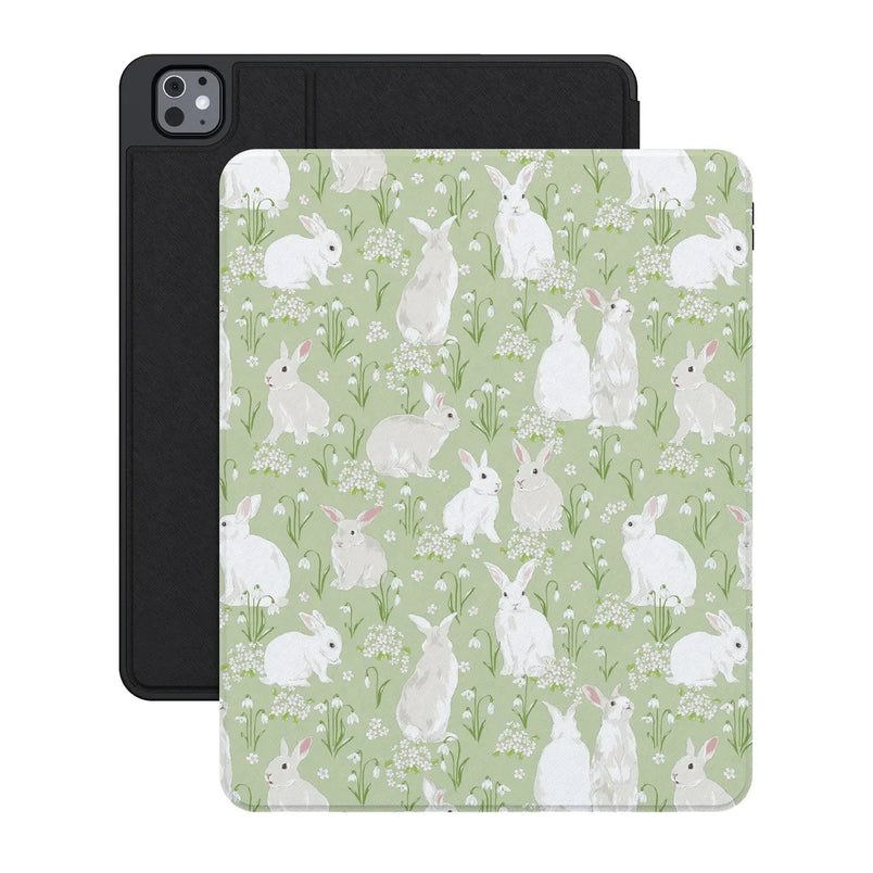 Hop to it | Green Bunny iPad Case