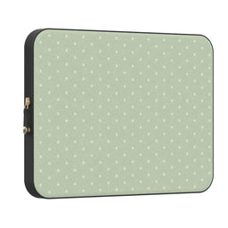 On the Dot | Green Polka Dot Laptop Case