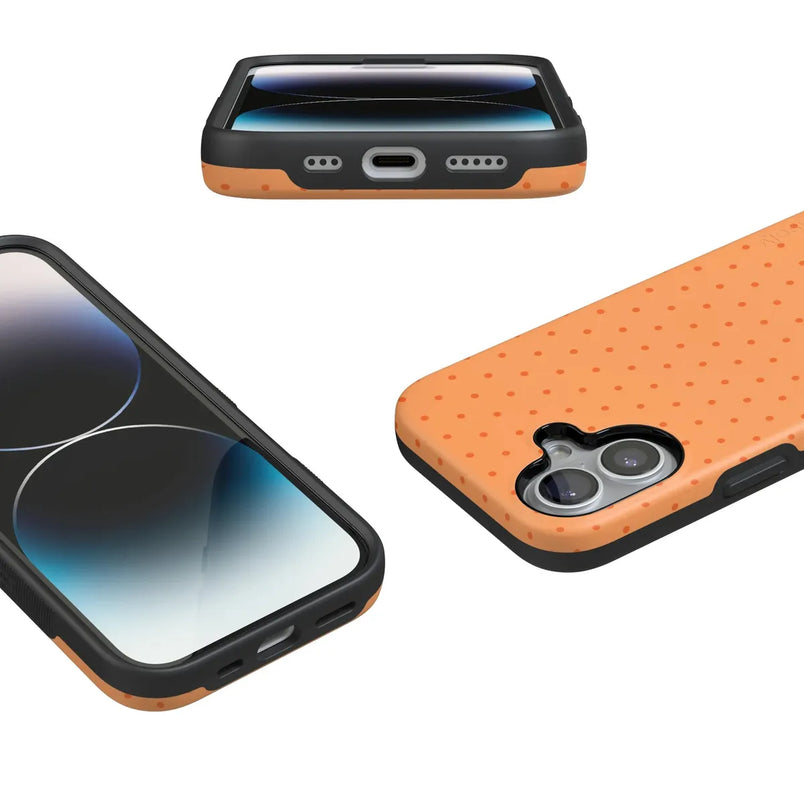 On the Dot | Orange Polka Dot Case