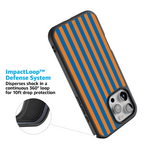 Go New York | Blue & Orange Stripes Case