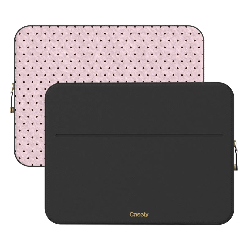 On the Dot Pink Polka Dot Laptop Case | Casely
