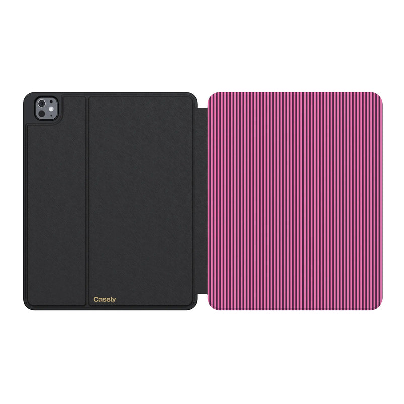 Stripes and the City | Pink & Purple Pinstripe iPad Case