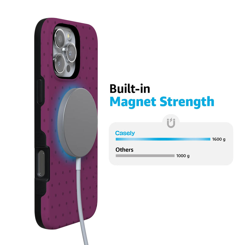 On the Dot | Plum Polka Dot Case