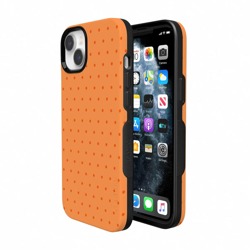 On the Dot | Orange Polka Dot Case