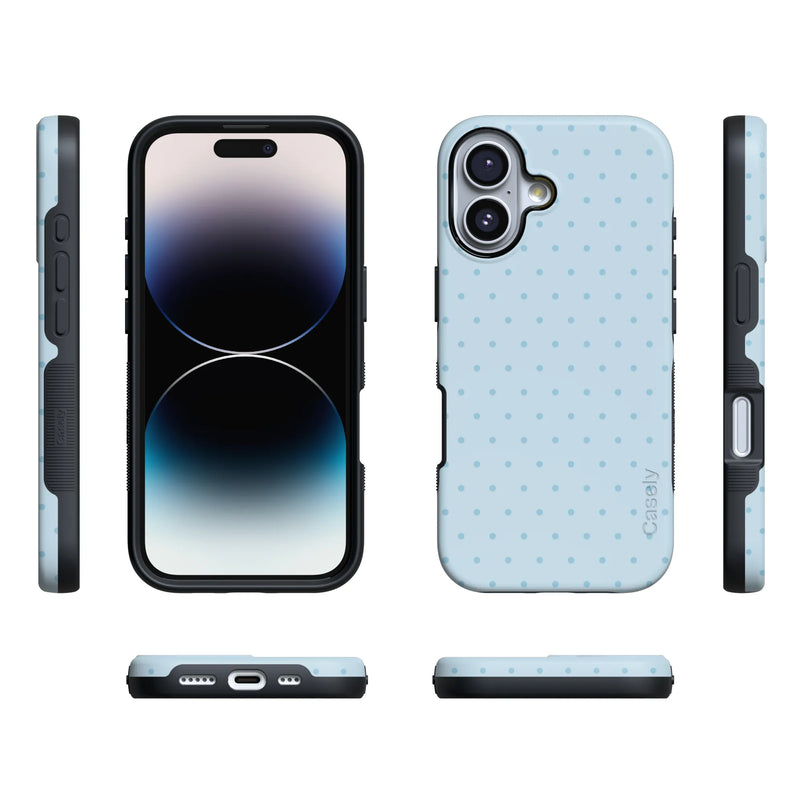 On the Dot | Blue Monochrome Polka Dot Case