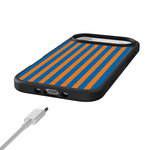 Go New York | Blue & Orange Stripes Case