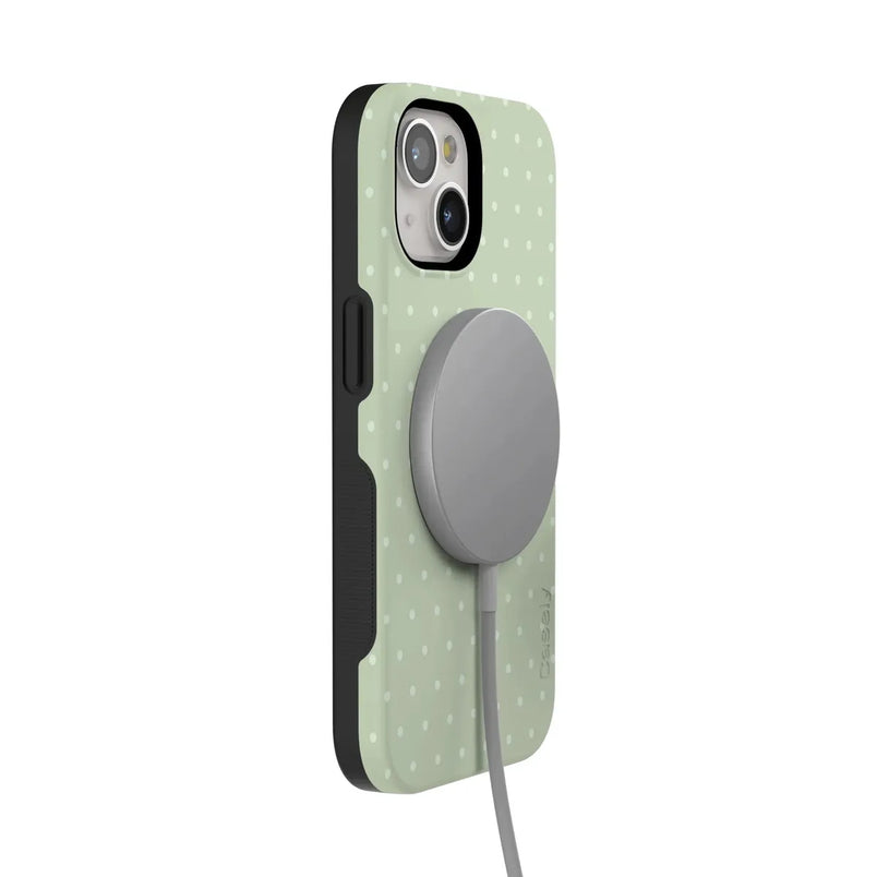 On the Dot | Green Polka Dot Case
