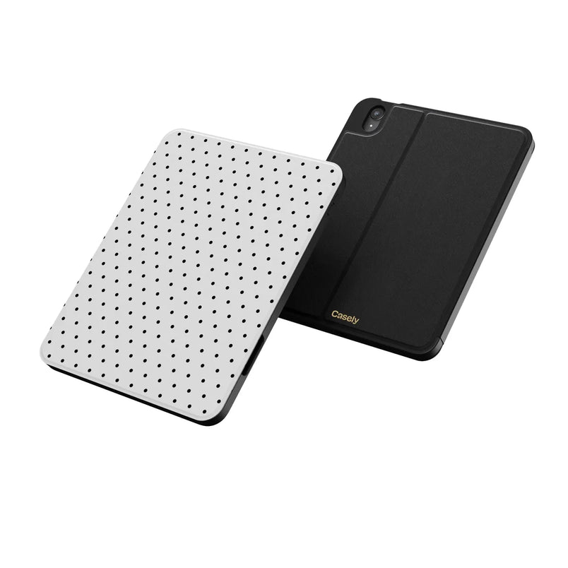 On the Dot | White Polka Dot iPad Case