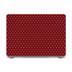 On the Dot | Maroon Polka Dot Laptop Shell - 14" MacBook Pro