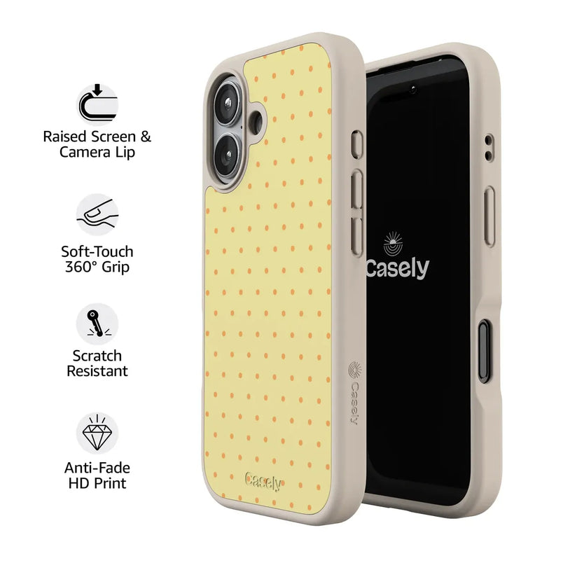 On the Dot | Yellow Polka Dot Case