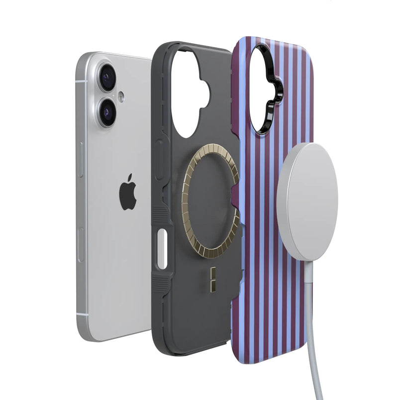 Perfect Stripes | Purple & Blue Stripes Case
