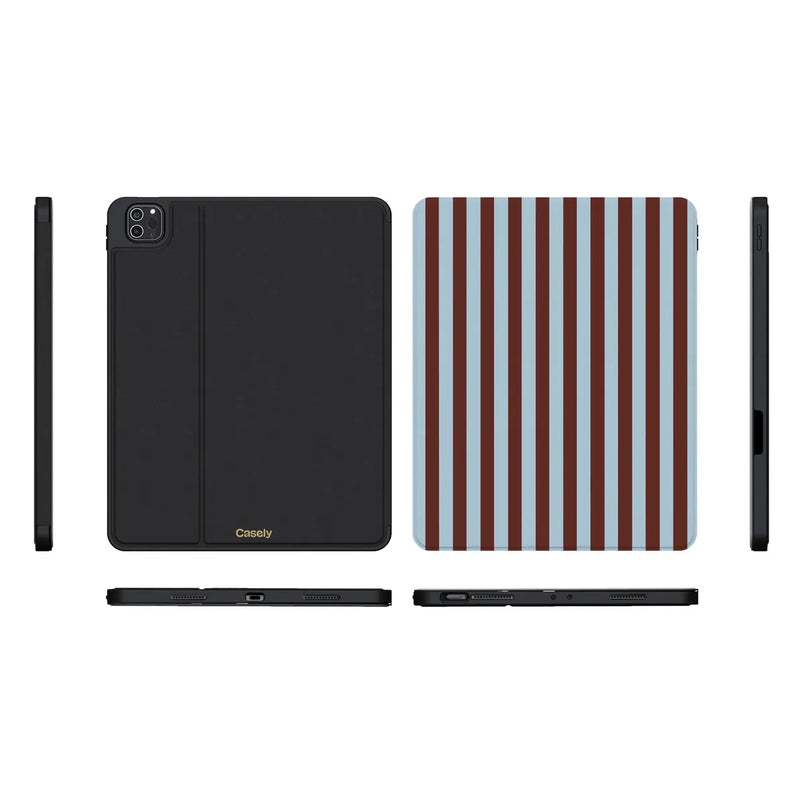 Sunday in Brooklyn | Blue Stripes iPad Case