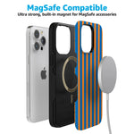 Go New York | Blue & Orange Stripes Case