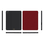 On the Dot | Maroon Polka Dot iPad Case