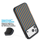 Go New York | Blue & Orange Stripes Case