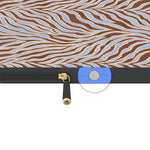 Untamed | Brown & Blue Zebra Laptop Case