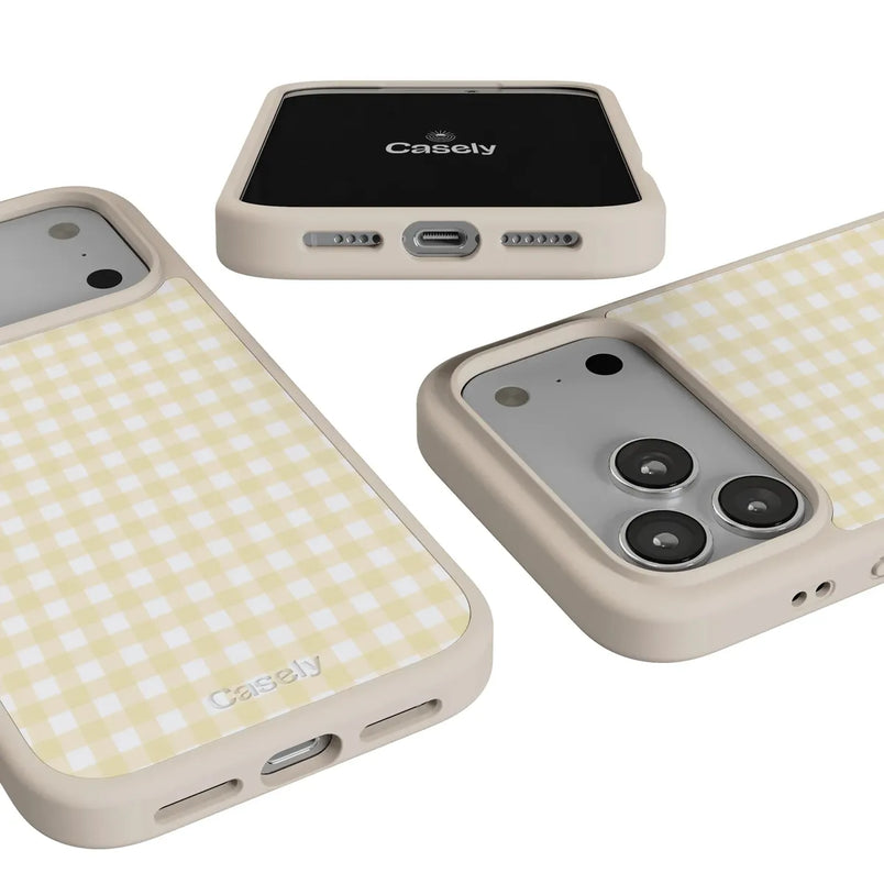 Pastel Picnic | Yellow Gingham Case